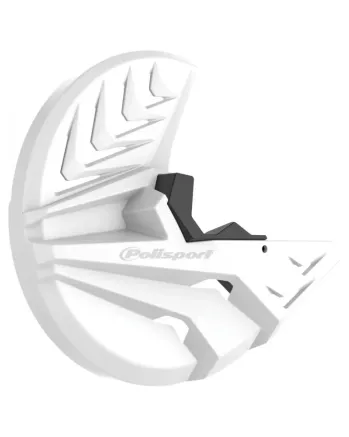Предпазител за спирачен диск POLISPORT Disc & Bottom Fork Protector KX250F(21->) KX450F(19->) White