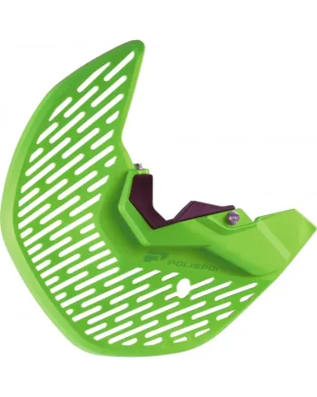 Предпазител за спирачен диск POLISPORT MX Disc & Bottom Fork Guard Kawasaki KX 450F (2015-18) Green