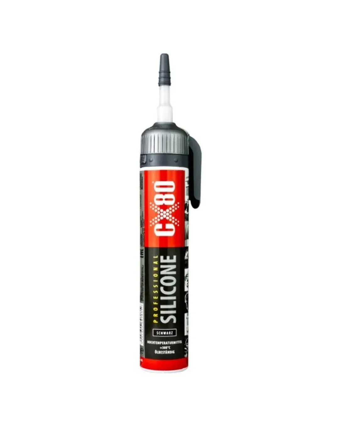 Премиум Високотемпературен Черен Силикон CX80 Professional (210g)