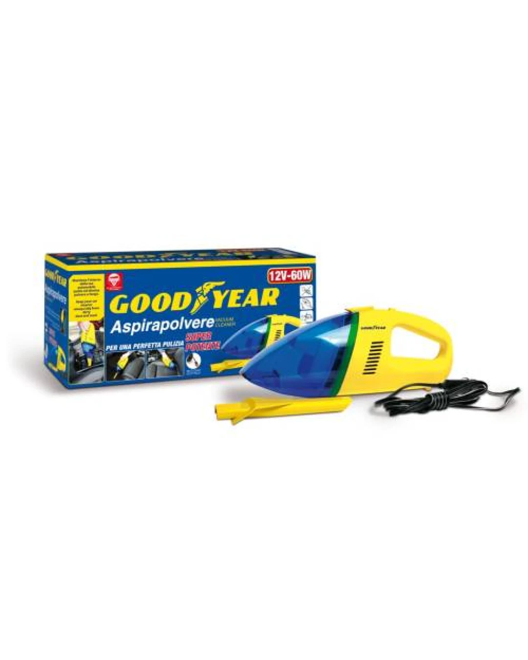 Преносима ръчна прахосмукачка за почистване 60W Goodyear Гудиър