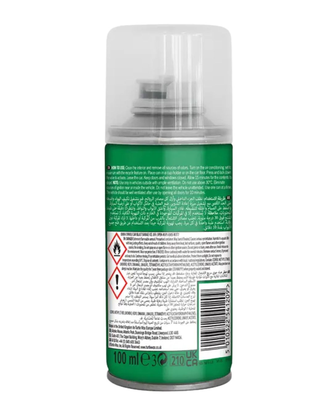 Препарат за ароматизиране на купето Turtle Wax Odor-X Savage Ice 100ml