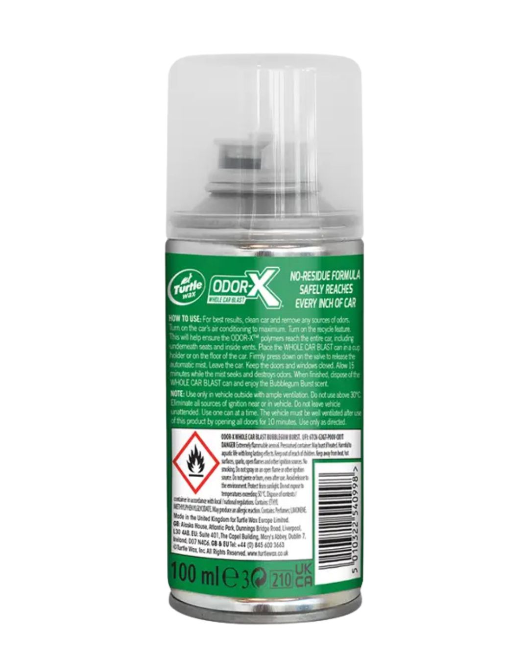 Препарат за ароматизиране на купетоTurtle Wax Odor-X Bubblegum Burst 100ml