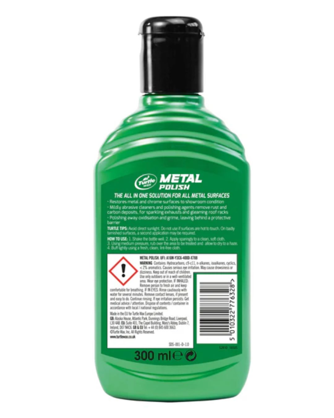 Препарат за Метални и Хромирани Повърхности Turtle Wax All Metal Polish 300 m