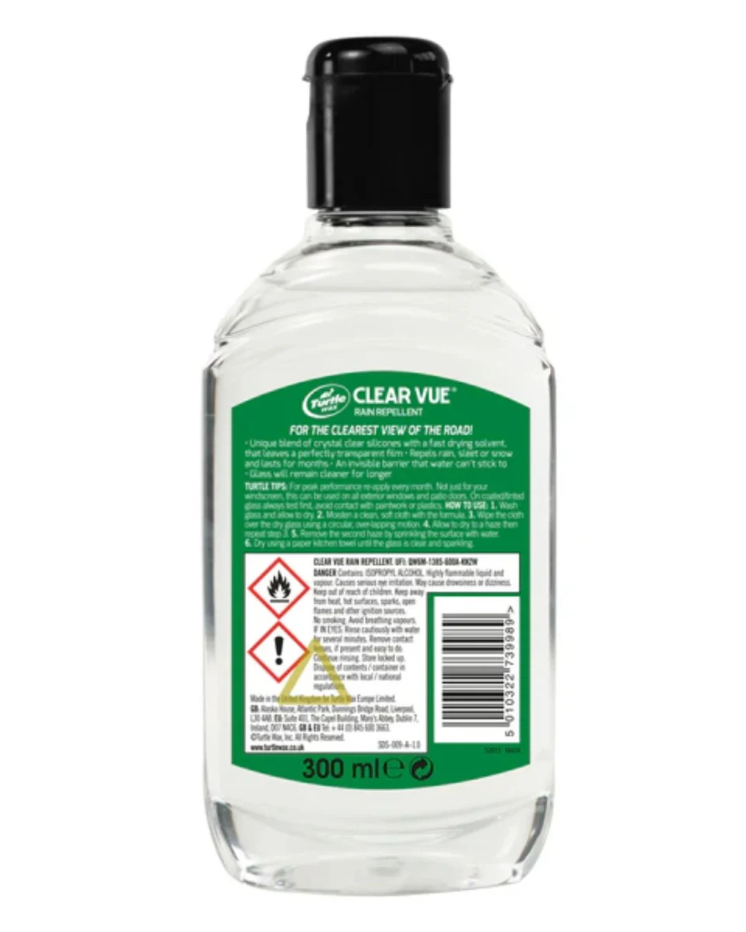 Препарат за предпазване от дъжда Turtle Wax Clear Vue Rain Repellent 300 мл