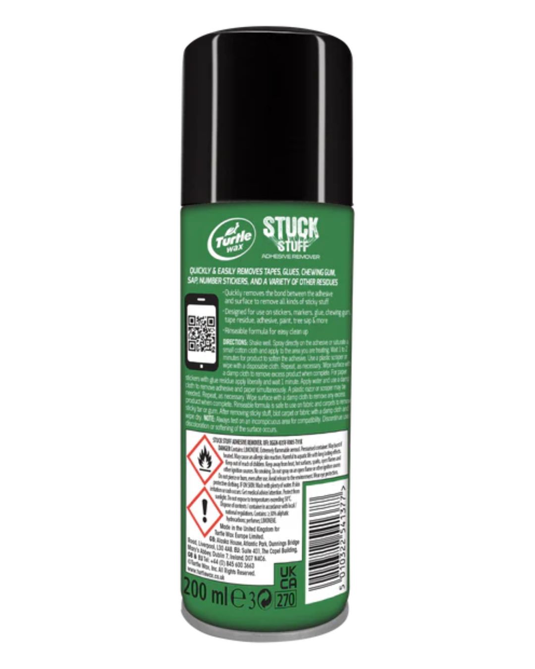 Препарат за премахване на лепило Turtle Wax Stuck Stuff Adhesive Remover 400 мл