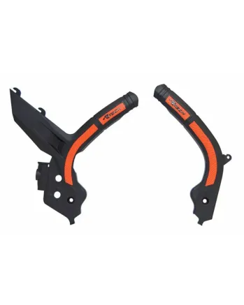 Протектор рама RACETECH Bi-material Frame Guard Black/Orange KTM 19-22