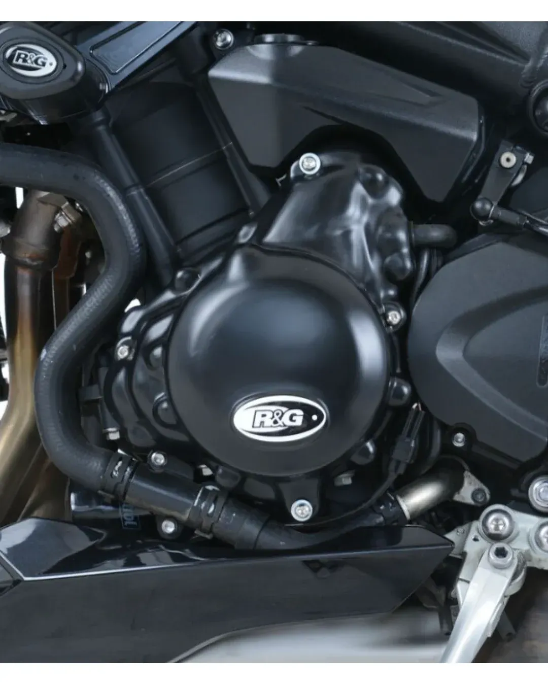 Протектор за двигател R&G RACING Left Crankcase Protection Cover Black Triumph Daytona 675/ Speed Triple 675/765