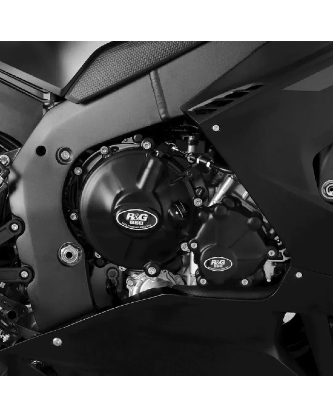 Протектор за двигател R&G RACING Race Series Right Crankcase Protection Cover (Clutch) - Black Honda CBR1000RR-R Fireblade SP