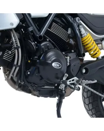 Протектор за двигател R&G RACING Right Engine Case Protection Cover (Mechanical Clutch) Black Ducati Scrambler 1100 18-20
