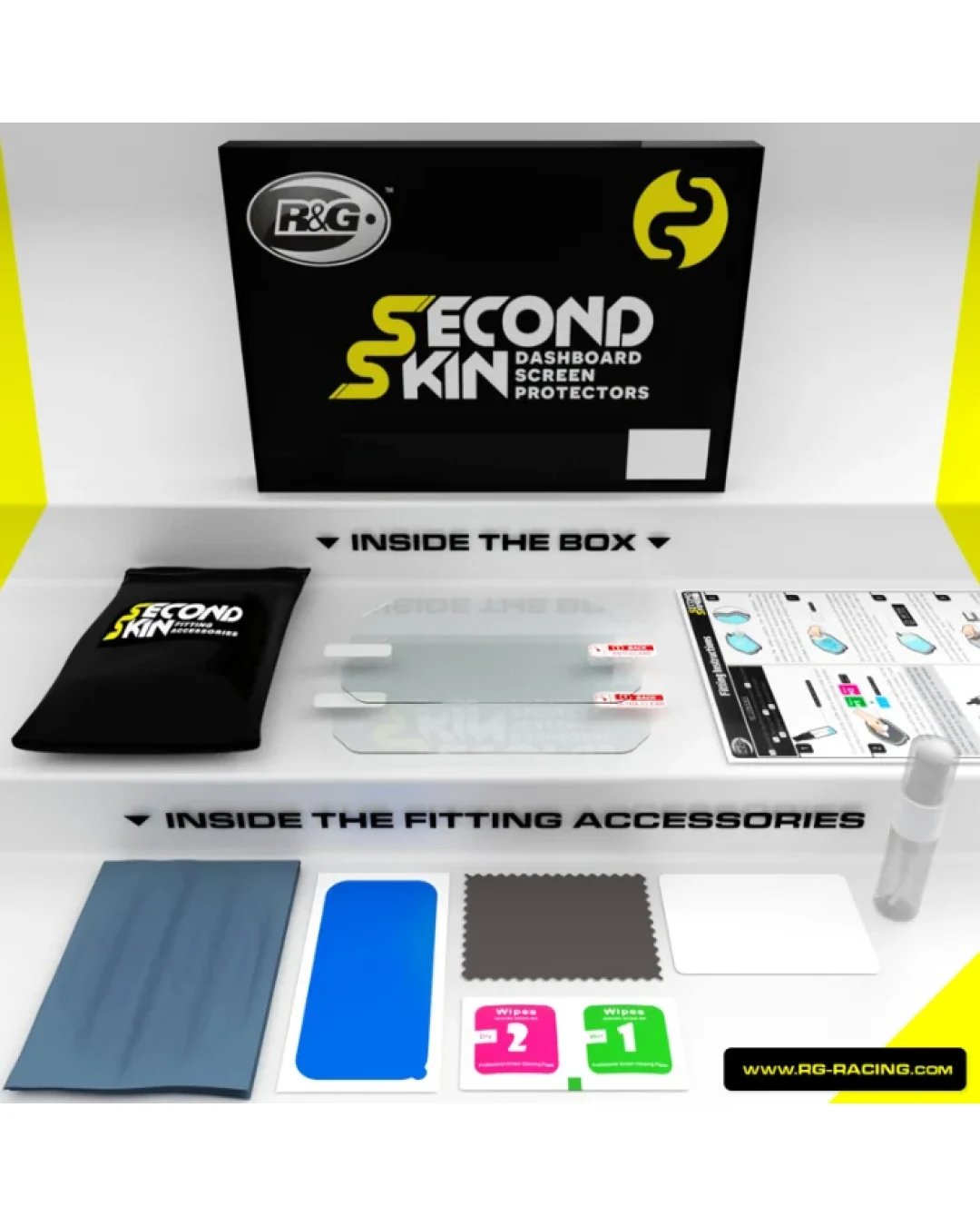 Протектор за екран R&G RACING Second Skin Dashboard Screen Protector Kit Clear Suzuki V-Strom 1050 20-22