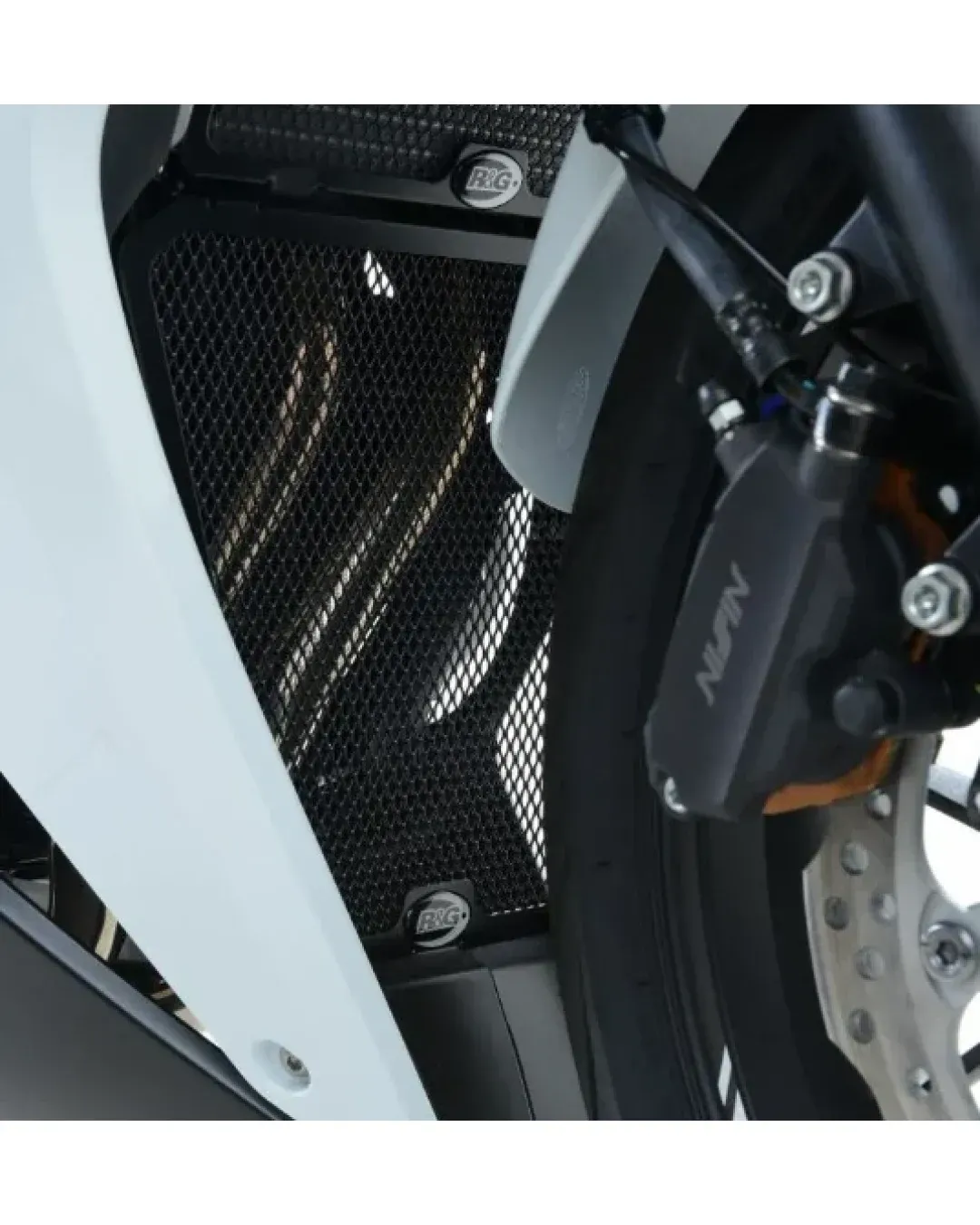 Протектор за генерация R&G RACING Aluminium Black Downpipe grille - Honda CBR500R 16-18