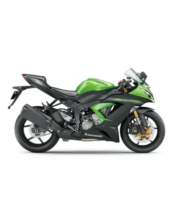 Протектор за генерация R&G RACING Aluminium Downpipe grille - Black Kawasaki ZX-6 R 19-21