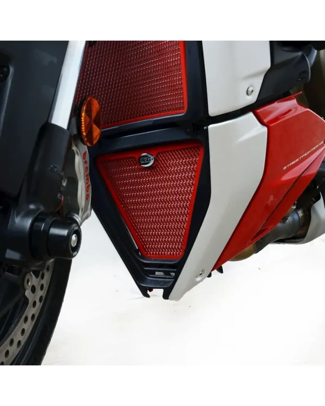 Протектор за маслен радиатор R&G RACING Oil Cooler Guard Black Ducati Streetfighter V4 20-24 / Panigale V4 18-24