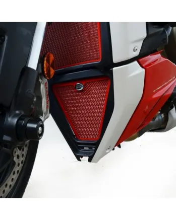 Протектор за маслен радиатор R&G RACING Oil Cooler Guard Titanium Ducati Streetfighter V4 20-24 / Panigale V4 18-24