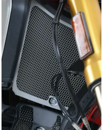 Протектор за радиатор R&G Racing Aluminium Radiator guard Titanium - Ducati monster 1200 14-20