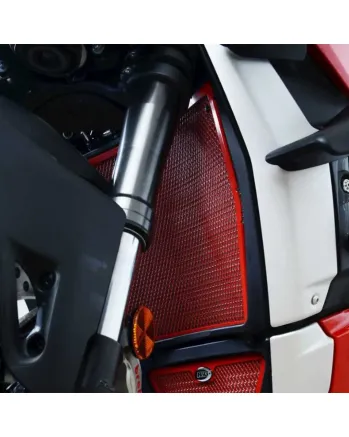 Протектор за радиатор R&G RACING Radiator Guard - RED Ducati Streetfighter V4 20-23 / Panigale V4 18-23