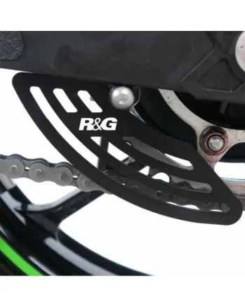 Протектор за верига R&G RACING Toe Chain Guard (Shark Tooth) Black Kawasaki Ninja 400 18-24