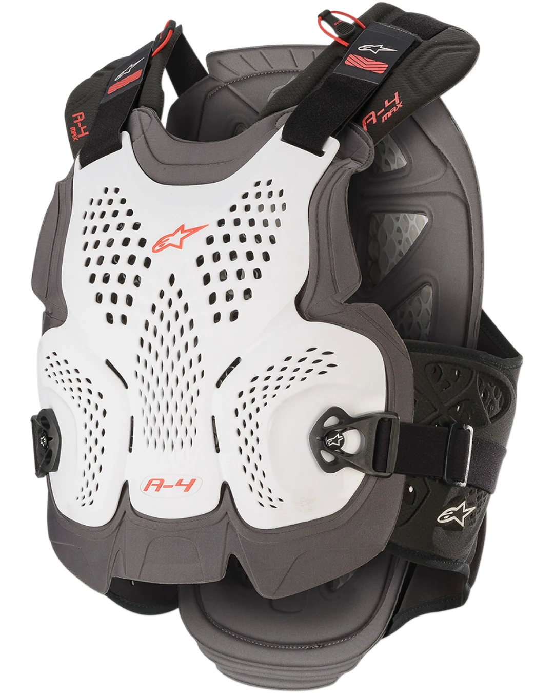 Протекторна броня ALPINESTARS A-4 Max WHITE/RED