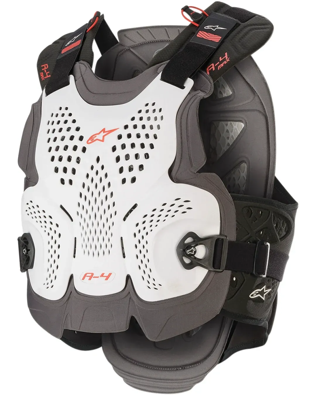Протекторна броня ALPINESTARS A-4 Max WHITE/RED