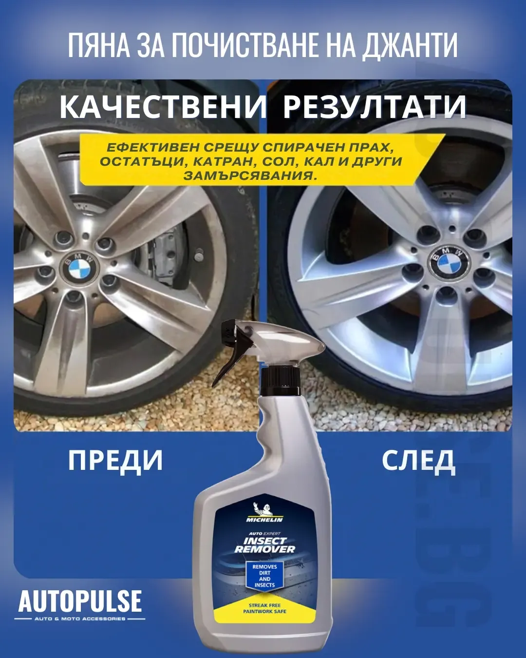 Пяна за почистване на джанти Michelin Wheel Cleaning Foam (650 ml)