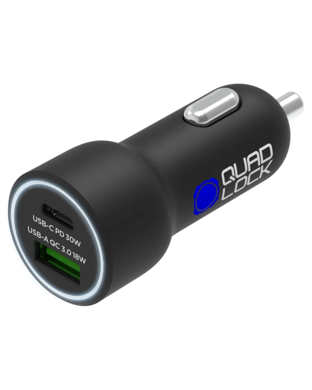 QUAD LOCK Dual USB (C+A) Car Charger 48W