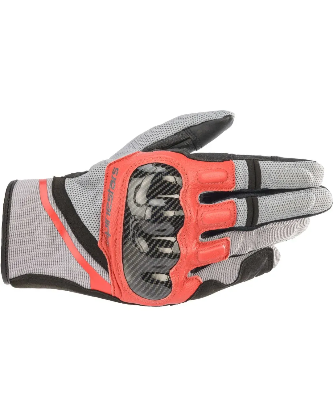 Ръкавици ALPINESTARS CHROME Ash Gray/Black/Bright Red