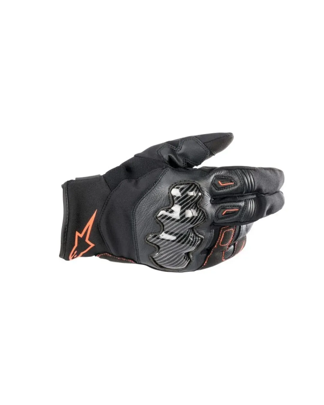 Ръкавици ALPINESTARS SMX-1 DRYSTAR BLACK/FLUO RED