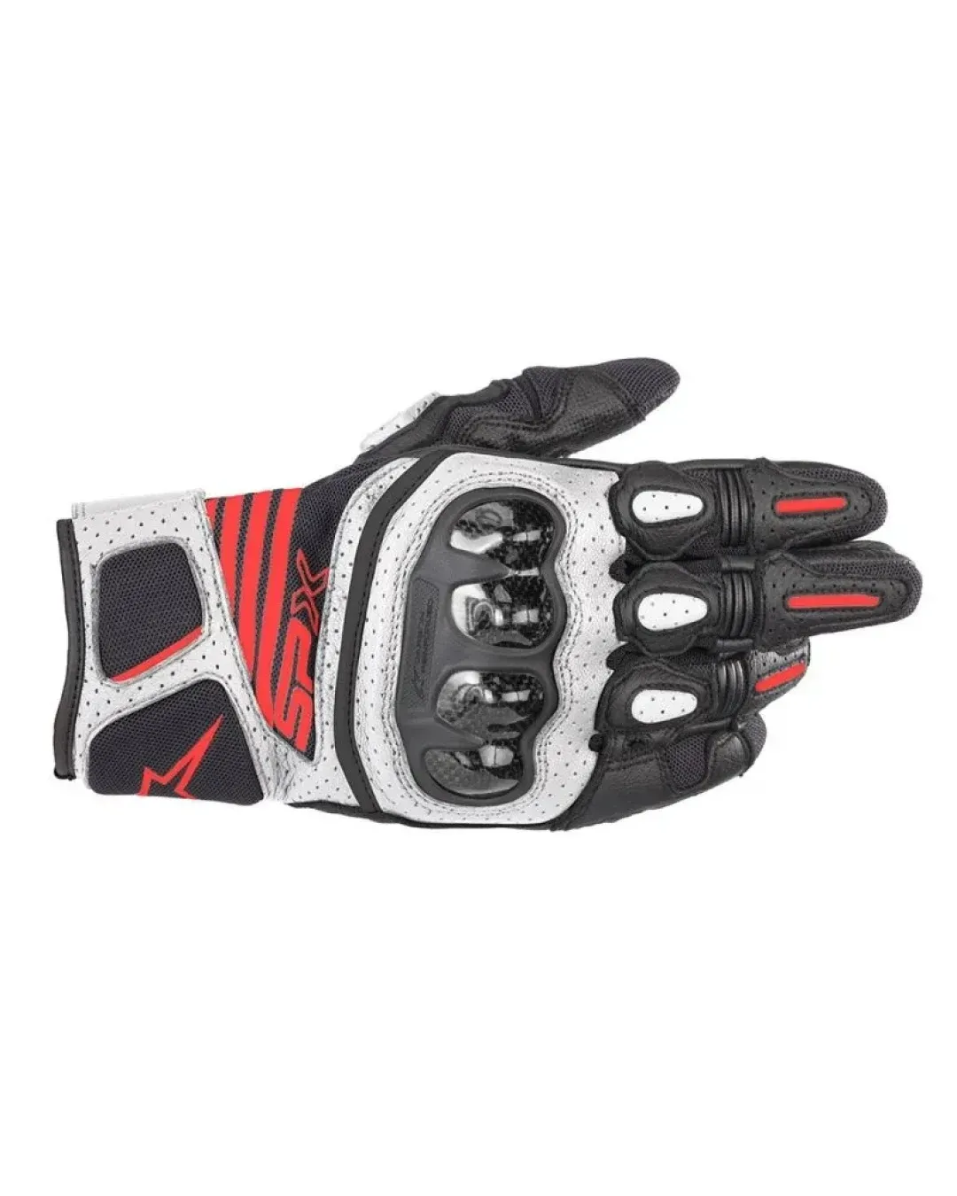 Ръкавици ALPINESTARS SP-X AIR CARBON V2 BLACK/WHITE/FLUO RED