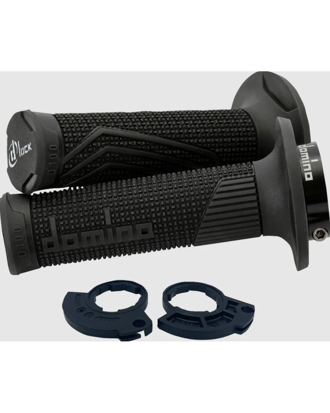Ръкохватки DOMINO D100 LOCK ON GRIPS 1 CABLE BLACK