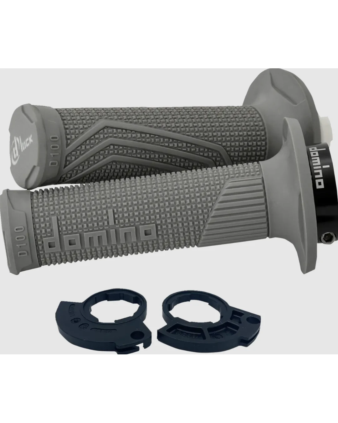 Ръкохватки DOMINO D100 LOCK ON GRIPS 1 CABLE GRAY