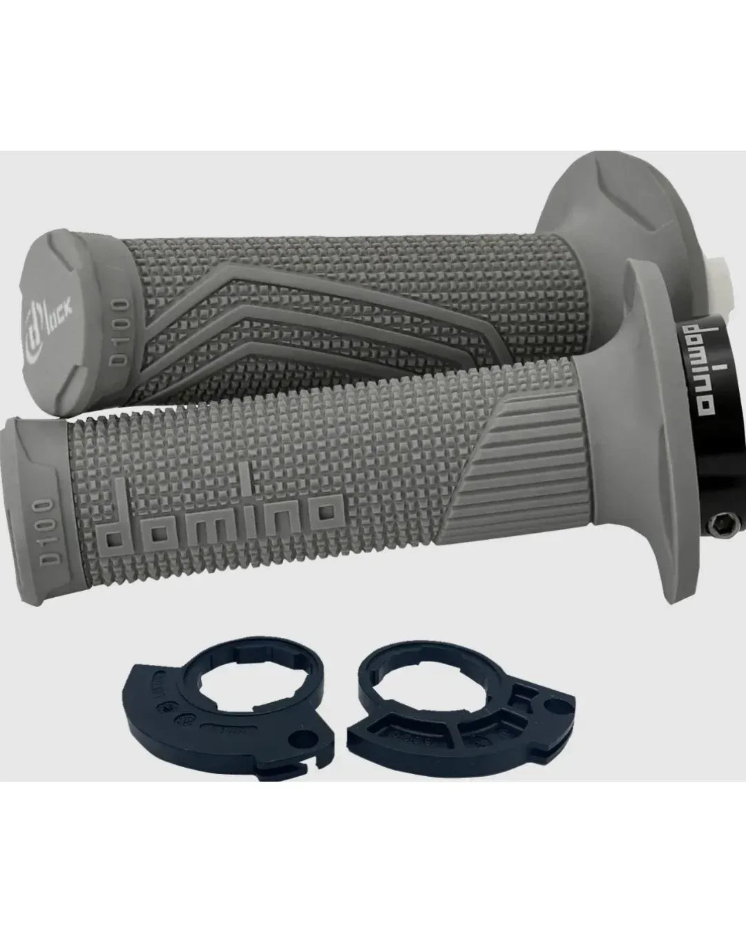 Ръкохватки DOMINO D100 LOCK ON GRIPS 1 CABLE GRAY