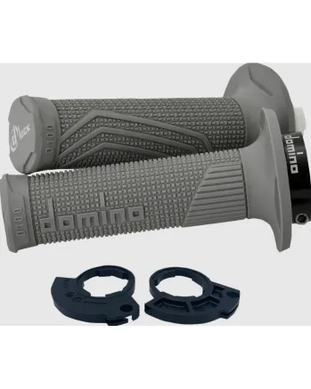 Ръкохватки DOMINO D100 LOCK ON GRIPS 1 CABLE GRAY