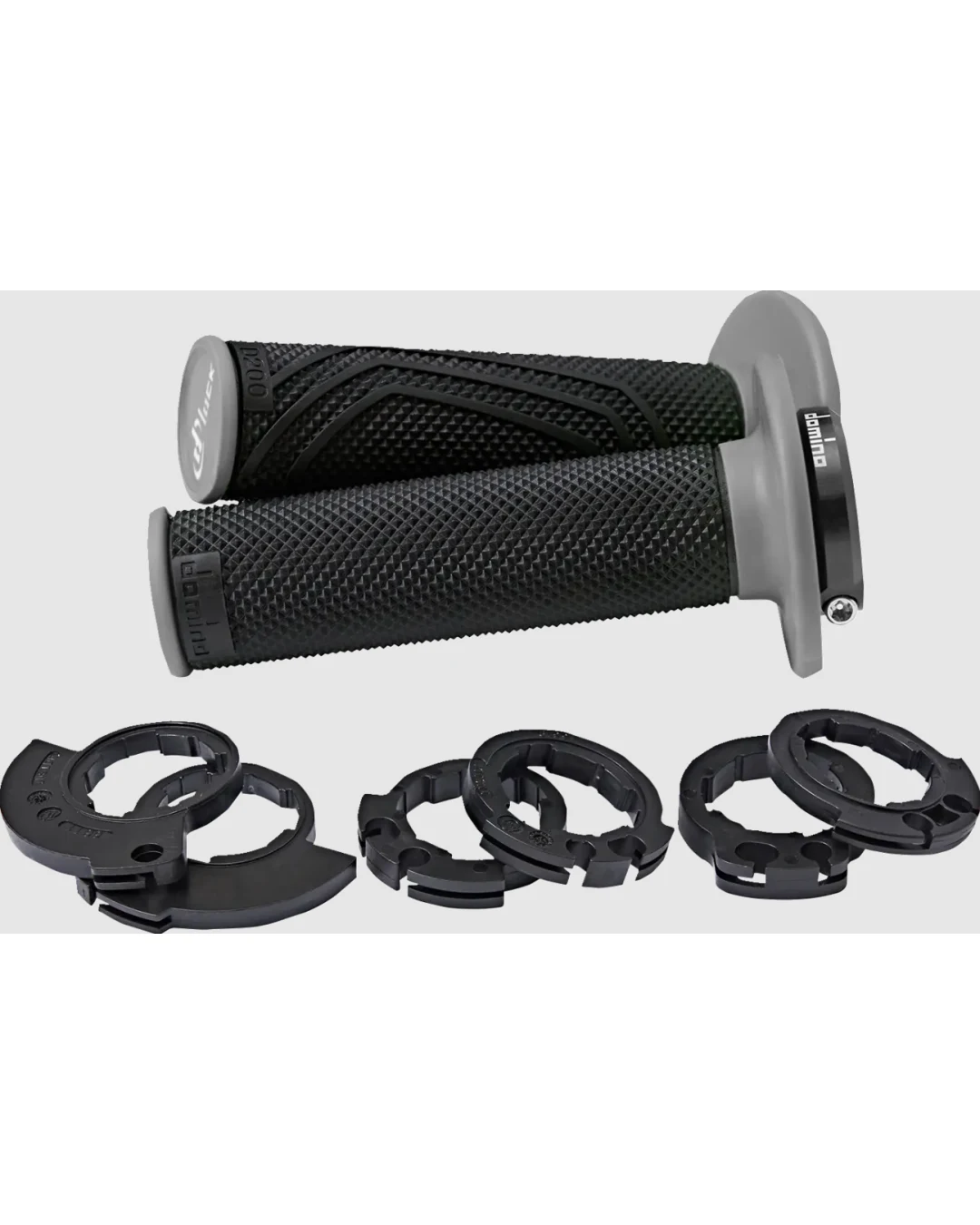 Ръкохватки DOMINO D200 LOCK ON GRIPS BLACK/GRAY