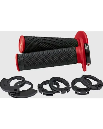 Ръкохватки DOMINO DOMINO D200 LOCK ON GRIPS BLACK/RED
