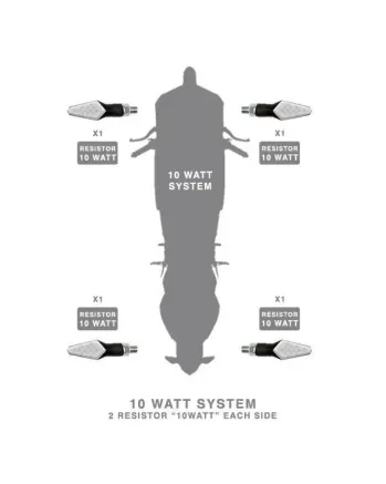 РЕЗИСТОРИ ЗА LED МОТО МИГАЧИ BARRACUDA 10WATT