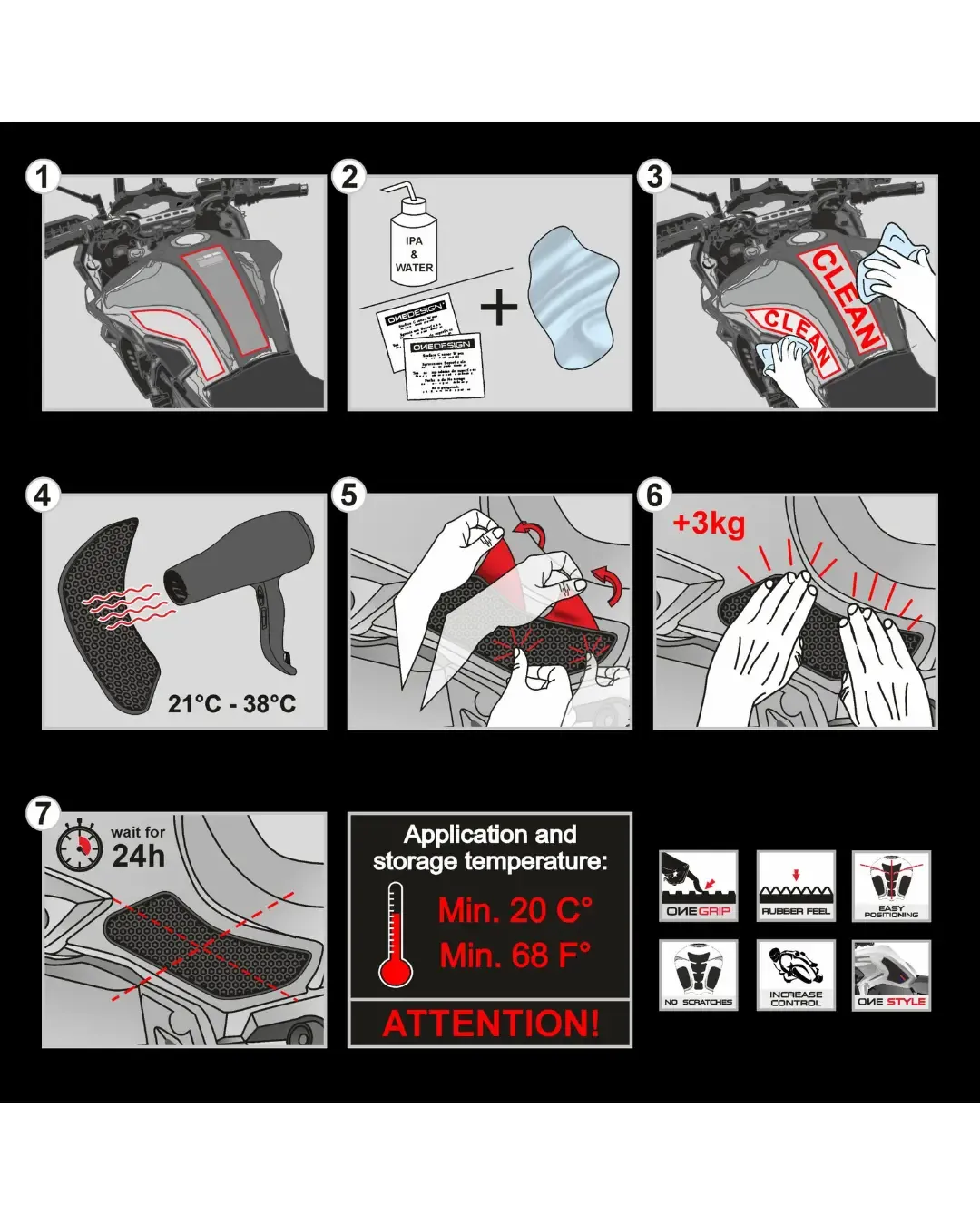 Протектор за резервоар OneDesign за Ducati Multistrada V2/V2S