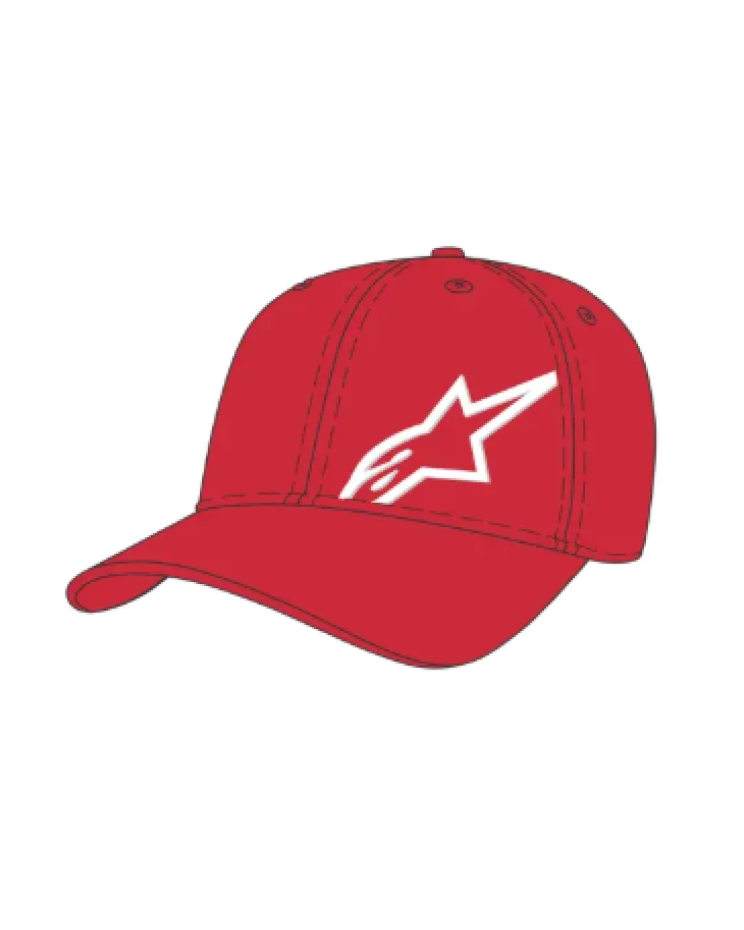 Шапка ALPINESTARS CRV BILL CORP SHIFT MULTI RED