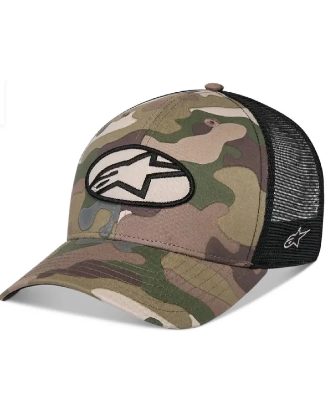 Шапка ALPINESTARS CRV BILL TRUCK OBLIQUE CAMO/BK