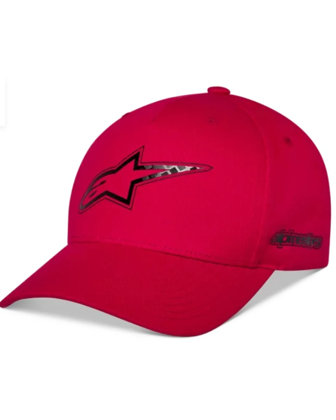 Шапка ALPINESTARS FLT BILL SNAPBACK CARBON FIBER RED