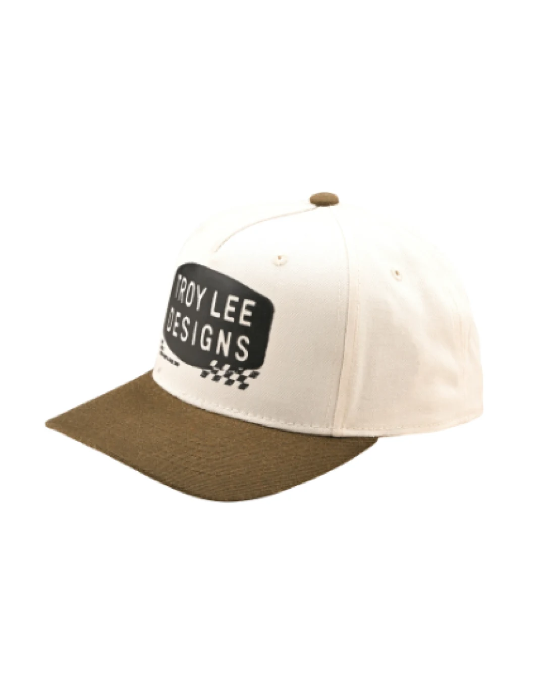 Шапка TROY LEE DESIGNS Curved Snapback Stamp - WHITE/BROWN