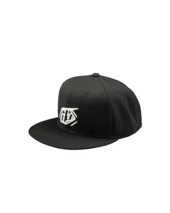 Шапка Troy Lee Designs Flat Bill Snapback Badge - Black