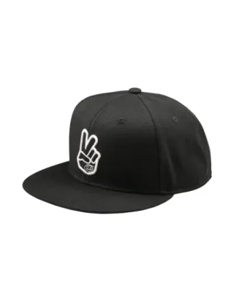 Шапка TROY LEE DESIGNS Flat Bill Snapback Peace - BLACK