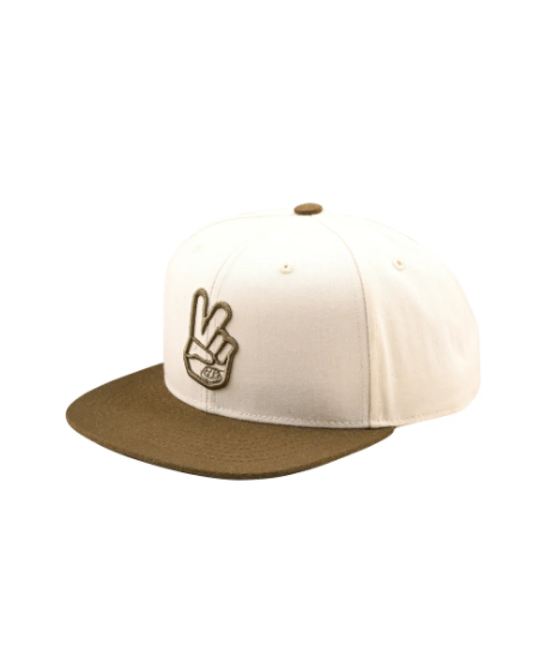 Шапка TROY LEE DESIGNS Flat Bill Snapback Peace - WHITE/BROWN