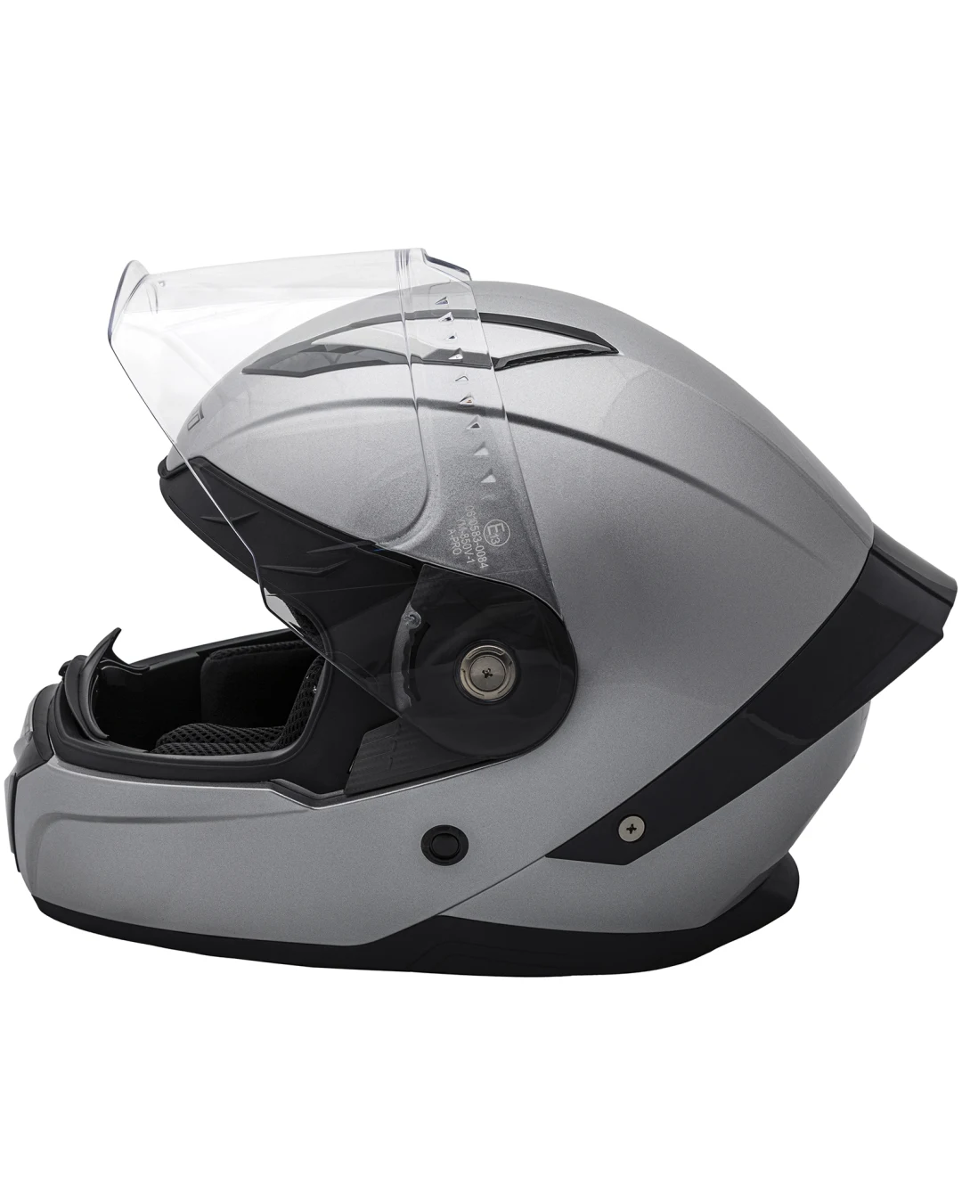 Шлем за мотор A-PRO BADGE SILVER