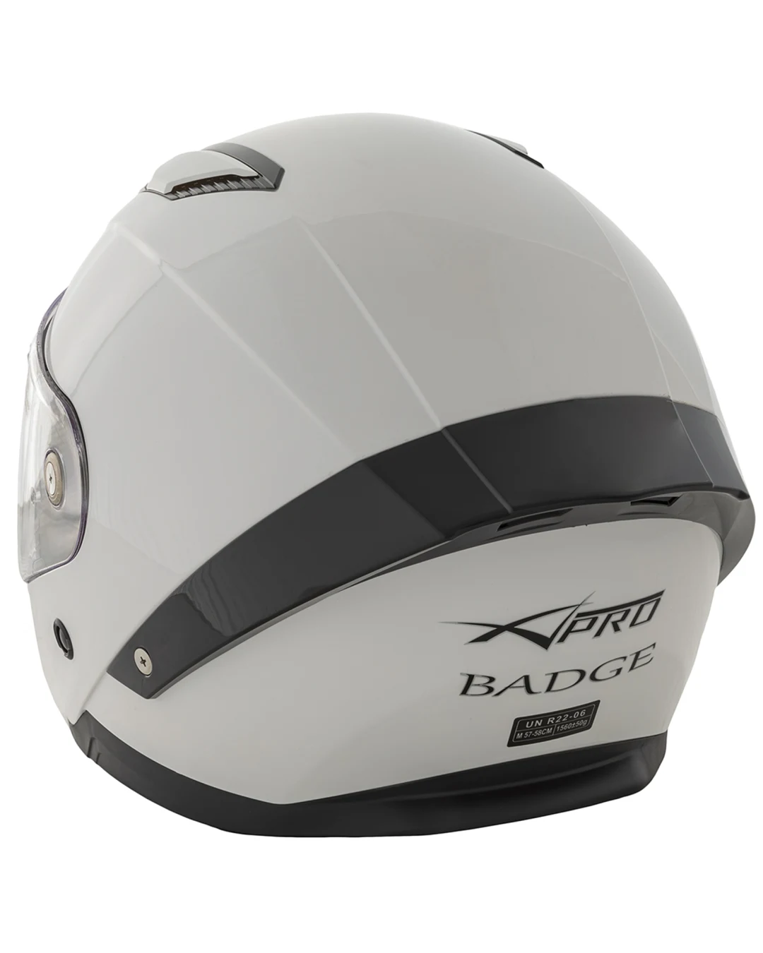 Шлем за мотор A-PRO BADGE WHITE