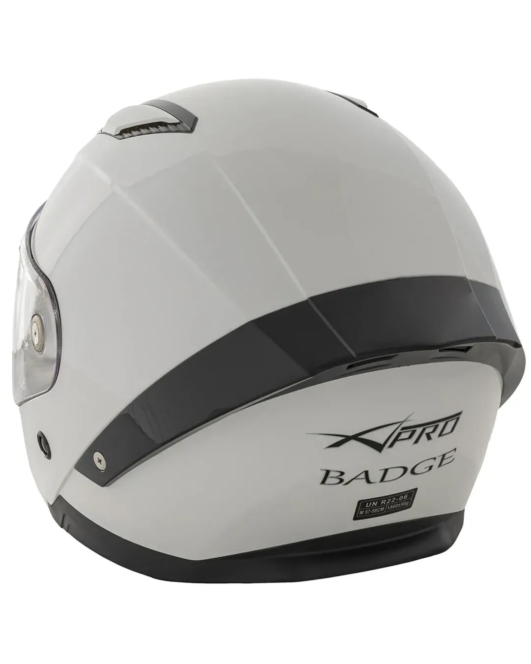 Шлем за мотор A-PRO BADGE WHITE