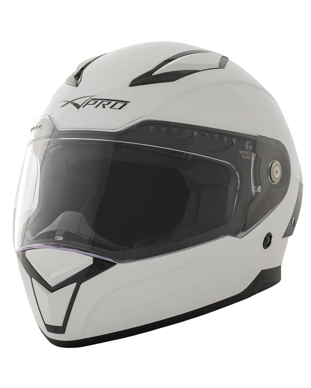 Шлем за мотор A-PRO BADGE WHITE