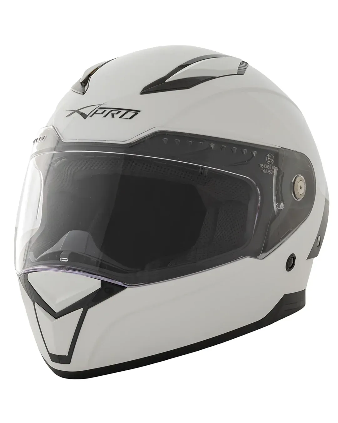 Шлем за мотор A-PRO BADGE WHITE