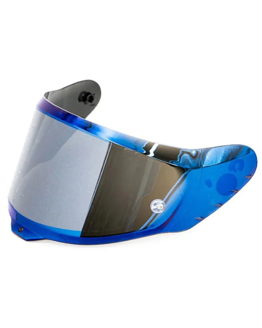 Син иридиев визьор за каска AIROH GP800 BLUE Mirrored