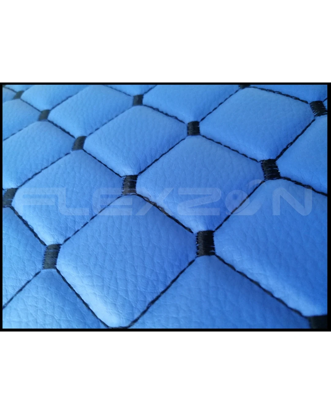 Сини Кожени Стелки За МАН ТГХ MAN TGX, Автоматик, Голяма Кутия, Едно Чекмедже, Еко Кожа, Капитонирани, Лукс Качество